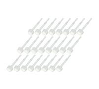 Pinceau de Rechange Nylon, 200 Pièces pour Vernis à Ongles Gel Blanc | Installation Facile, Outil de Manucure, Bristles Souples, pour Nail Art Professionnel et Application Précise