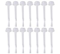 Pinceau de Rechange pour Vernis à Ongles Liquide, 50 Pièces | Plastique Blanc, pour Création de Nail Art, Usage Salon Professionnel et Apprentissage à Domicile