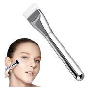 Pinceau De Teint Plat Superwave - Poils Blancs Épaissis Tête Plate Carrée | Outil De Maquillage Non Absorbant Pour De Teint Crème Solaire Masques | Pinceau Professionnel Liquide, 14.3cm