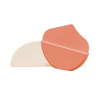 Pinceau de teint pour maquillage liquide - Silicone 3,11x3,54x0,59 pouces | Applicateur cosmétique plat, pinceau de maquillage crème | Travail précis Application professionnelle Passionnés Artist