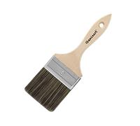 Pinceau double épaisseur de 75 mm pour peinture de murs et clôtures, manche en bois pour vernis, pâte, gesso et calcaire