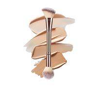 Pinceau Double Extrémité pour le Maquillage,Double Embout pour Estomper | Pinceau Blush pour Joues,pour les Liquides, les Poudres, les Crèmes, l'Estompage du Visage et des Joues, Femmes et Filles