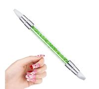 Pinceau en silicone pour - Stylo à sculpter à double pointe en ABS, ensemble d'outils de polissage pour strass pour façonner le design | Parfait pour l'effet 3D, la manucure, la décoration, l