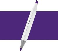 Pinceau et ciseau double face OHUHU, P5 Aubergine