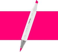 Pinceau et ciseau double face OHUHU, R5 Cherry Pink