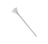 Pinceau Éventail Blanc pour Masque, Manche Long en Bois et Aluminium | Brosse Nylon, Application Précise et Nette, Usage Spa ou Institut, pour Soins Hydratants