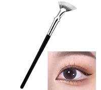 Pinceau éventail pour cils - 120 ° - En forme d'éventail - Pinceau de maquillage pliable - Pour cils allongés et volumineux - Pour maquilleur débutant