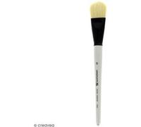 Pinceau Ferme Usé bombé Graduate XL - Soie beaux blanc - n° 30 G