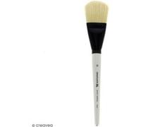 Pinceau Ferme Usé bombé Graduate XL - Soie beaux blanc - n° 50 G