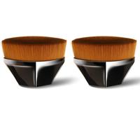 ® Pinceau Fond De Teintpinceau De Maquillage Synthétiques De Qualité Supérieure Pour Fond De Teintbases De Maquillagebb Crèmesblushpoudres,Correcteurs Pour Les Yeux-Rosa