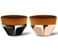 ® Pinceau Fond De Teintpinceau De Maquillage Synthétiques De Qualité Supérieure Pour Fond De Teintbases De Maquillagebb Crèmesblushpoudres,Correcteurs Pour Les Yeux-Rosa