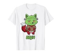 Pinceau Fox Frankenstein Halloween T-Shirt Graphique avec Valeur, Homme, Blanc, M