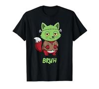 Pinceau Fox Frankenstein Halloween T-Shirt Graphique avec Valeur, Homme, Noir, M