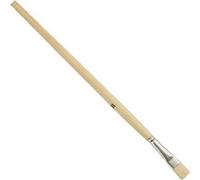 Pinceau Gussow taille 6 L.5mm poils clairs de qualité supérieure blanc bleu long manche bois brut