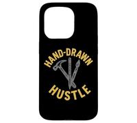 Pinceau Hustle dessiné à la Main Coque pour iPhone 15 Pro