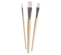 Rayher Pinceaux 37319000 Chalky Basic Taille 6/12/20 en polystyrène Lot de 3, Beige