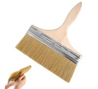 Pinceau Large Plat de 20,5 cm Spalter Bois, Pinceau Lasure Bois Exterieur Soie pour Vitrifier ou Vernir pour Grandes Surfaces (Huile, Vernis, Acrylique)