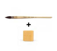 Pinceau Lavis Raphaël N°1 Série 803 Petit Gris Pur Et Savon Doux Au Miel