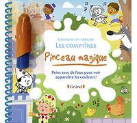 Pinceau magique : Cherche-et-trouve dans les comptines - Livre Coloriage magique à l'eau avec un pinceau - À partir de 3 ans