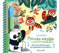 Pinceau magique - La jungle - Livre coloriage magique à l'eau avec un pinceau - À partir de 3 ans