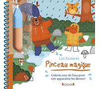Pinceau magique - Les saisons - Livre coloriage magique à l'eau avec un pinceau - À partir de 3 ans