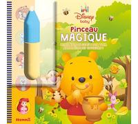 Disney Baby - Pinceau magique - Pinceau magique 3 ans - Livre avec pinceau magique - Peinture propre - Pinceau magique Disney - Peinture magique