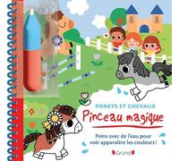 Pinceau magique - Poneys et Chevaux - Livre coloriage magique à l'eau avec un pinceau - À partir de 3 ans