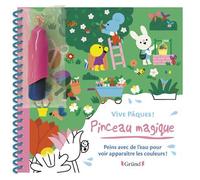 Pinceau magique - Vive Pâques ! - Livre Coloriage magique à l'eau avec un pinceau - À partir de 3 ans