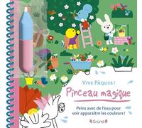 Pinceau magique - Vive Pâques ! - Livre Coloriage magique à l'eau avec un pinceau - À partir de 3 ans