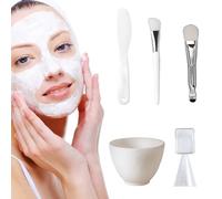 Pinceau Masque Visage, Visage Kit Outil Diy, Brosse à Masque, Outil de Masque Facial Bricolage, Silicone Pinceau Beauté Outil, Masque Mélanger Bol Facial, pour Masque DIY Bricolage
