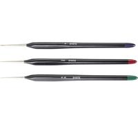 Pinceau modélisme ZAHN Pinsel E10710-15 Fonte rouge 3 pièces