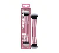 Pinceau multi-usages ultime Real Techniques, pinceau de maquillage à double extrémité pour fond de teint, blush, bronzer et poudre, sculpture et mélange de précision, poils ultra-doux, sans cruauté Po