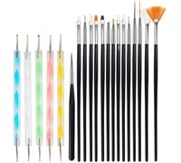Pinceau Nail Art - Non spécifié - 20 Pièces - Matériaux synthétiques - Outils de pointage - Conception durable