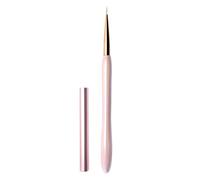 Pinceau Nail Art Rose, Pinceau Fin de Manucure pour Tracés Précis | Nylon, Alliage de Zinc et Acrylique, Prise Facile, Usage DIY Maison