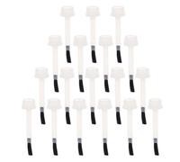 Pinceau Nylon de Vernis à Remplacement 20 Pièces Ongles Noir | Nail Art et Bricolage, Traits Fins, Fleurs et Motifs, Lot de 20 Embouts pour Flacon