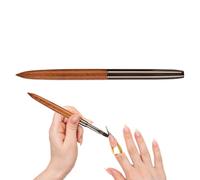 Pinceau, outils de pointillage, pinceau à vernis à ongles en bois de santal pour les détails fins, dessin fin, longues lignes, usage domestique et salon professionnel