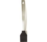 Mastrad Pinceau à pâtisserie F13001 – Manche inox 26 cm, tête amovible, résiste à 300°C – Noir fumé