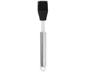Pinceau pâtissier 20 cm poignée inox en silicone alimentaire brosse de 3,5 cm