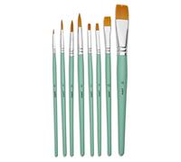 Pébéo Pinceaux assortis – 8 pinceaux en polyamide doré