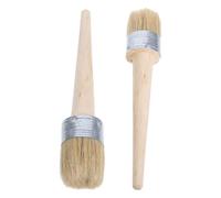 Pinceau Peinture Rond 50mm, Lot de 2, Bois et Soies