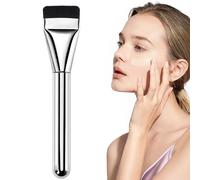 Pinceau plat de 14 cm, brosse de maquillage plate, lame fine, poils souples, correcteur contour pour une couverture sans traces, finition naturelle pour la maison