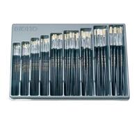 Pinceau plat Giotto 577 présentoir de 126 pièces tailles 0 à 16