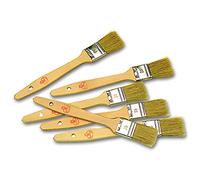 Pinceau plat manche bois professionnel. Largeur 35 mm.