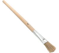 Pinceau pour émail L.210mm L.18mm H.5mm Gr.3 soie claire blanc brut manche bois