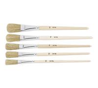 Pinceau pour peintures à lémail ZAHN Pinsel E10710-11 Soie Naturelle 5 pièces