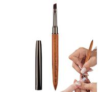Pinceau pour vernis à ongles, pinceaux fins pour vernis à ongles - Pinceau à vernis à ongles en bois de santal pour les détails fins, le dessin fin, les longues lignes, usage domestique et