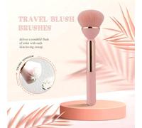 Pinceau Pro Kabuki - Poudre duveteuse, blush et pinceau à poussière en acrylique | Nano-fibre ultra douce de 0,06 mm | Pinceau de maquillage de luxe pour visage et ongles