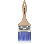 Pinceau Professionnel Plus Large 70 mm Poils synthétiques PBT, Manche en Bois de hêtre Ergonomique, Pinceau Peintre, Pinceau Peinture
