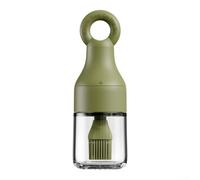 Pinceau pulvérisateur d'huile en verre 150 ml Bouteille en silicone | Brosse et capuchon intégrés, structure démontable en trois parties, anneau de transport suspendu