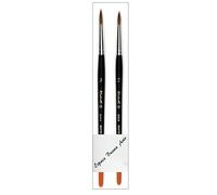 Pinceau Raphael Series 8404 ,kolinsky Rouge Sable Pinceau Set 2 pcs,Taille 2, 3 . (Raphael France)